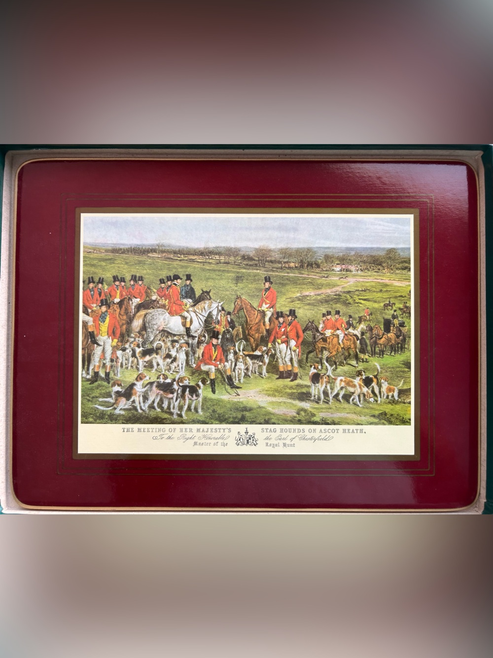 Horse theme Traditional cork Place Mats - Set of 4